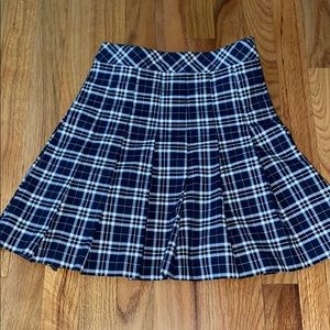 Plaid school girl skirt